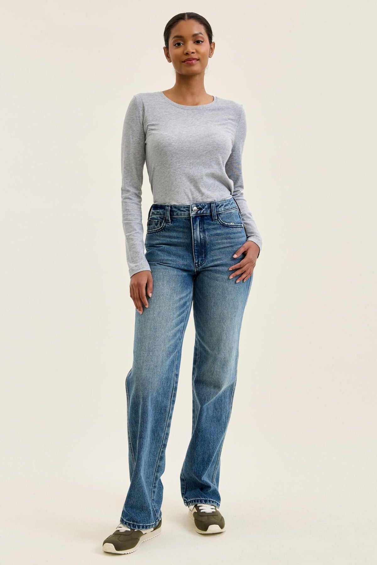 Judy Blue Kimberly Rigid Magic Straight Leg Jean - Lavender HillsJudy Blue881185REG-MD-0(24)