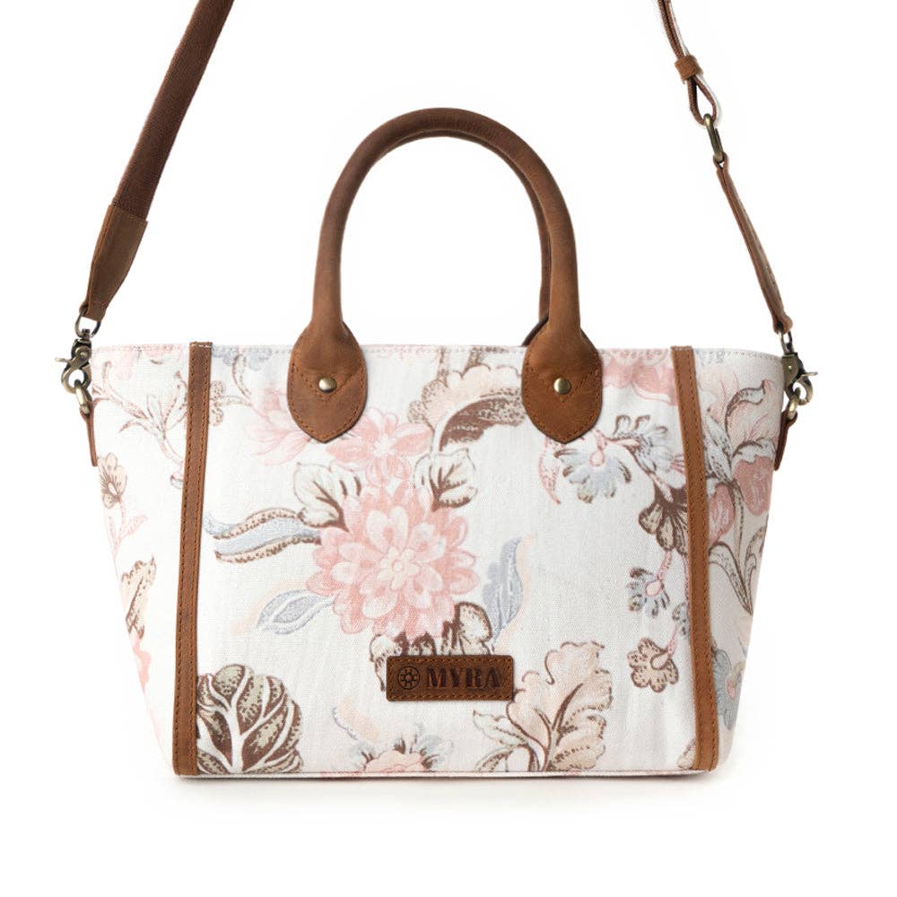 Rosy Trails Floral Western Crossbody Bag – Vintage Pink & Genuine Leather - Lavender HillsMyra BagS-13722