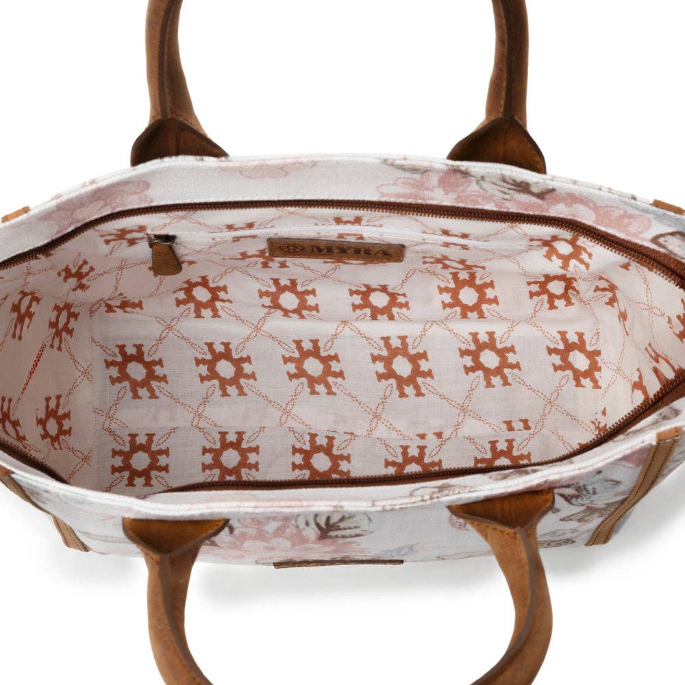 Rosy Trails Floral Western Crossbody Bag – Vintage Pink & Genuine Leather - Lavender HillsMyra BagS-13722