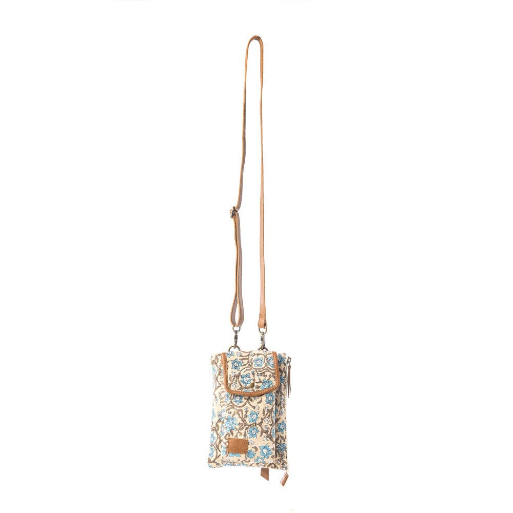 Skyvine Ridge Western Floral Crossbody Bag & Phone Purse - Blue Bloom - Lavender HillsMyra BagS-13733
