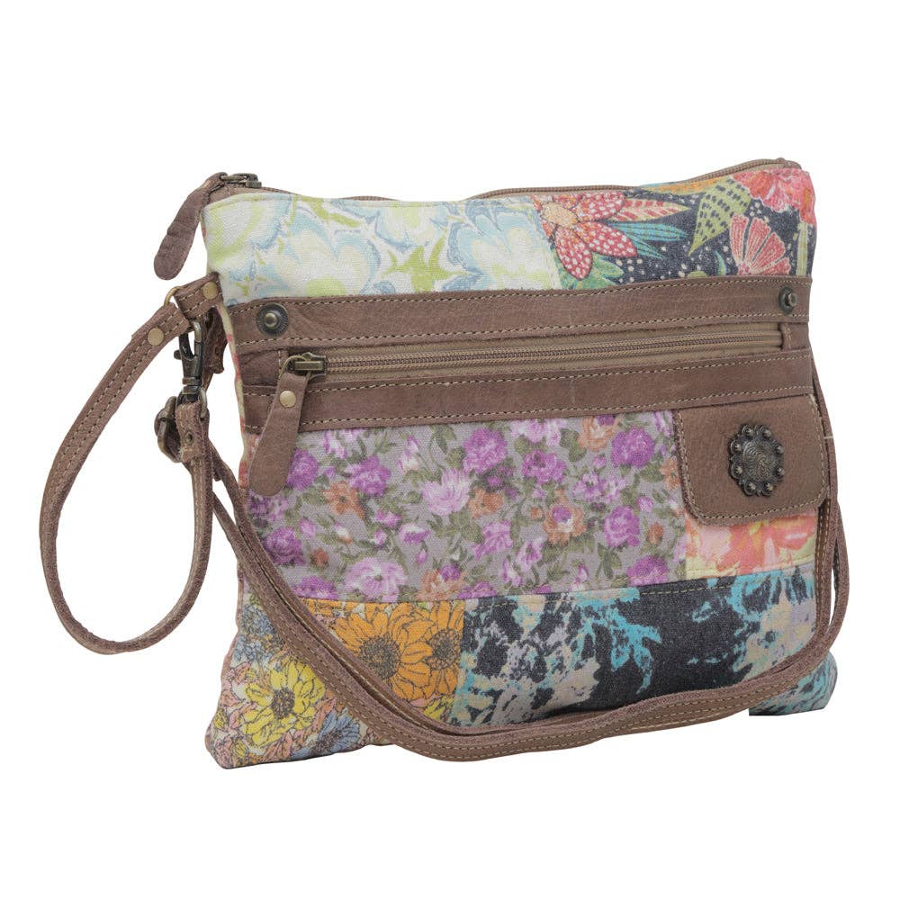 Le Piccolo Floral Patchwork Crossbody Purse - Lavender HillsMyra BagS-6397