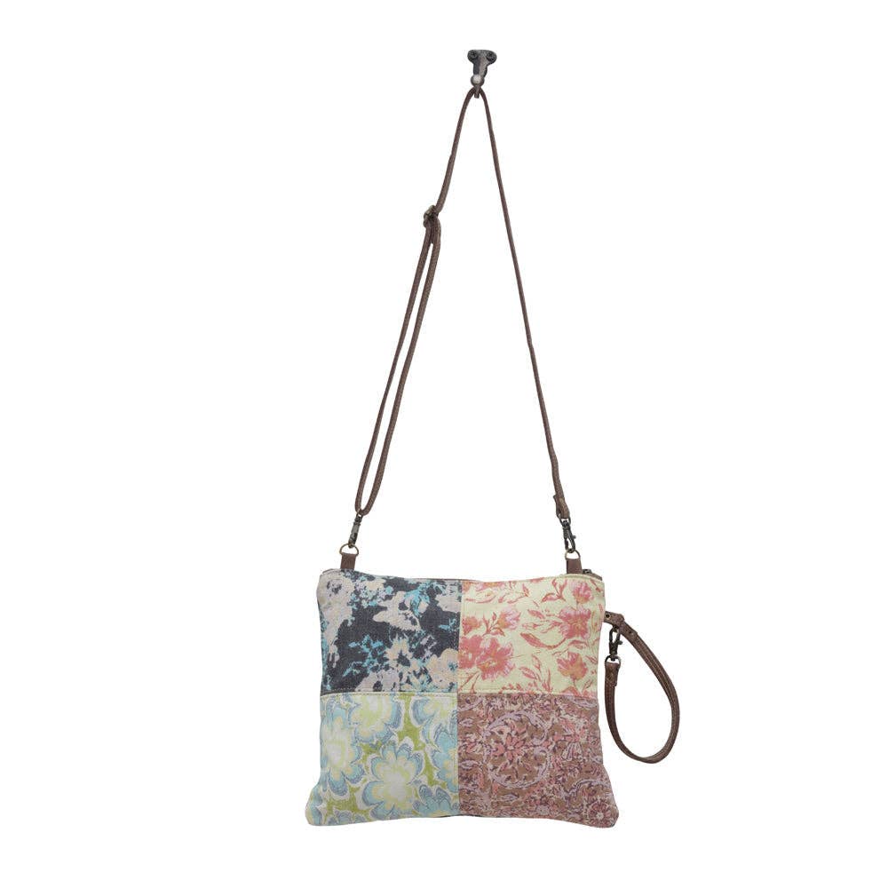 Le Piccolo Floral Patchwork Crossbody Purse - Lavender HillsMyra BagS-6397