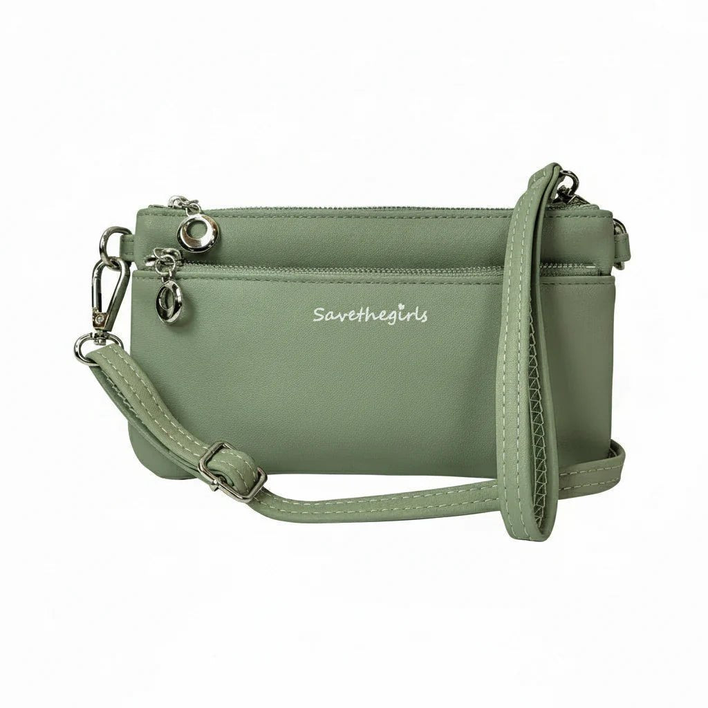 Bella RFID Touch Screen Crossbody Purse - Lavender Hills BeautySave The GirlsBL-1005GR