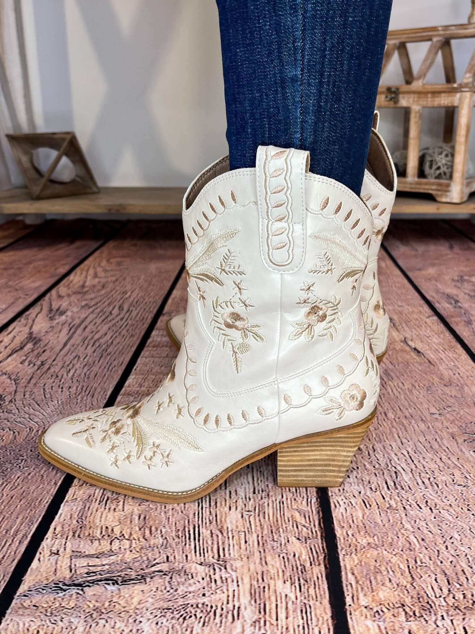Corky's Footwear Let's Go Girls Wildflower Western Boot - Ivory - Lavender Hills BeautyCorkys Footwear80 - 0252 - IVRY - 6