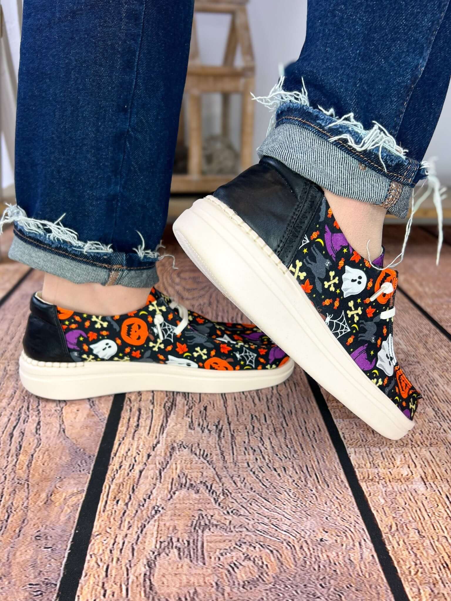 Kayak 2 Slip - on Sneaker Shoe - Halloween Multi - Lavender Hills BeautyCorkys Footwear10 - 0067 - HALM - 6