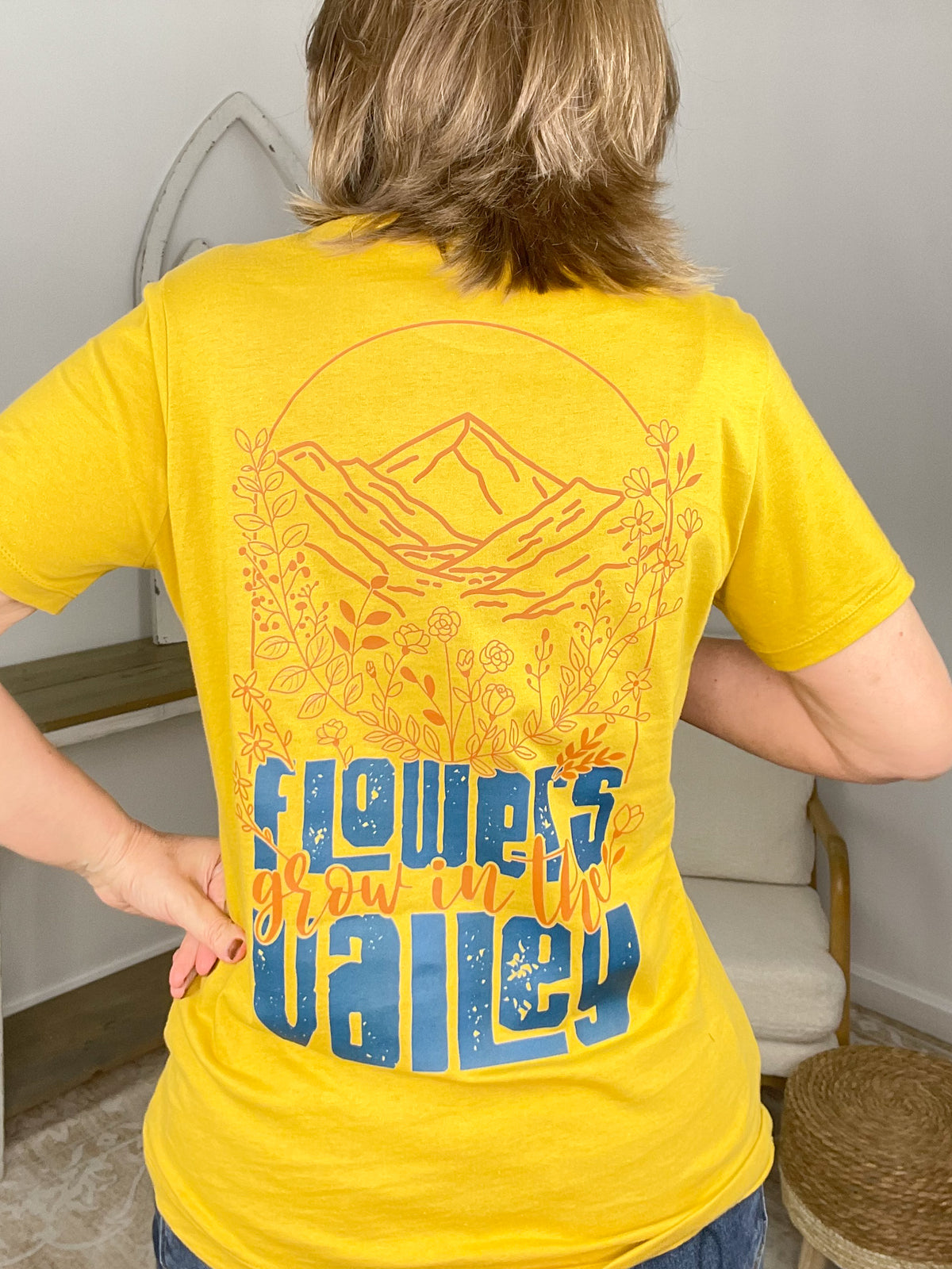 Flowers Grow in the Valley Inspirational Graphic T-Shirt