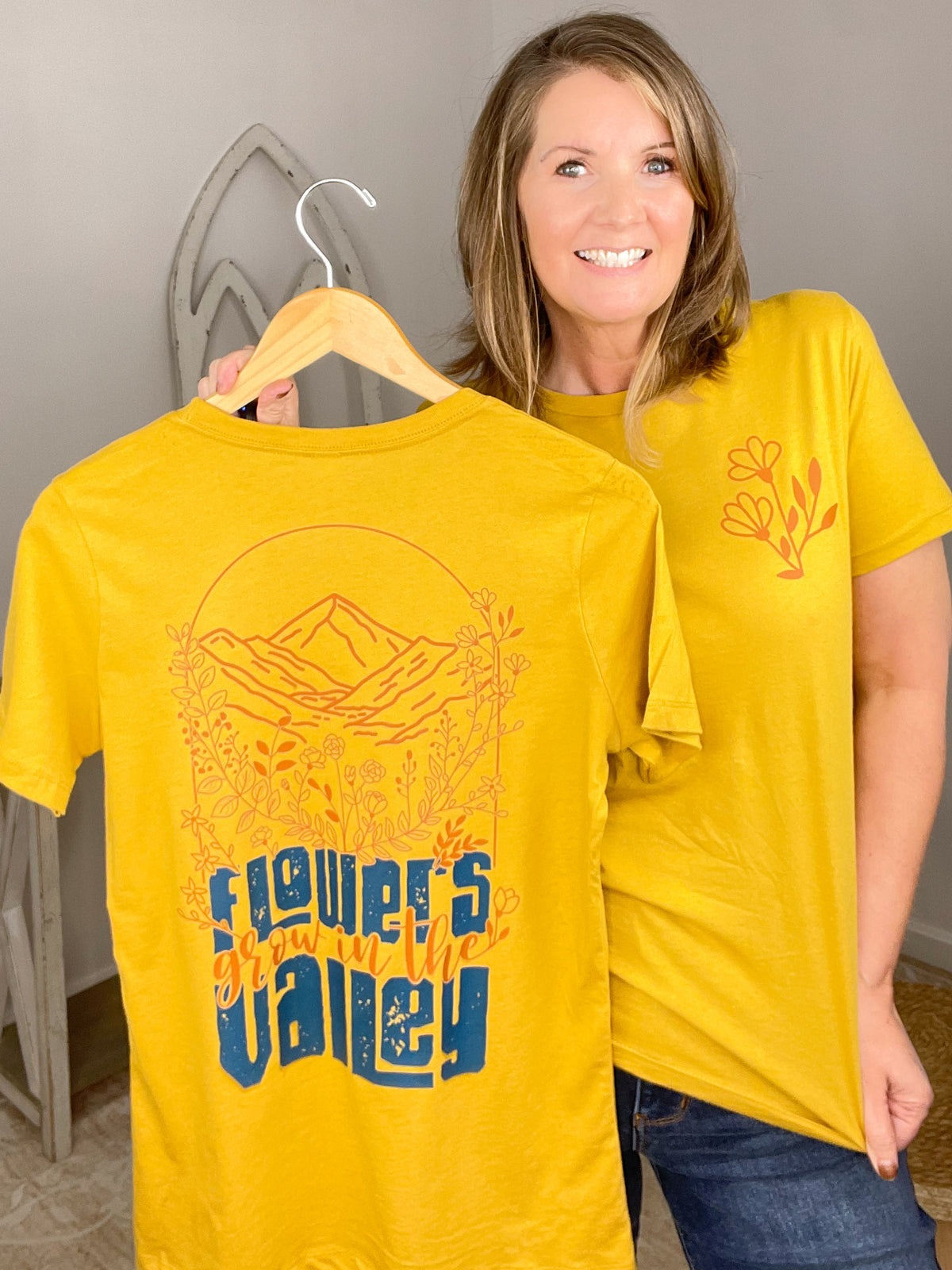 Flowers Grow in the Valley Inspirational Graphic T-Shirt