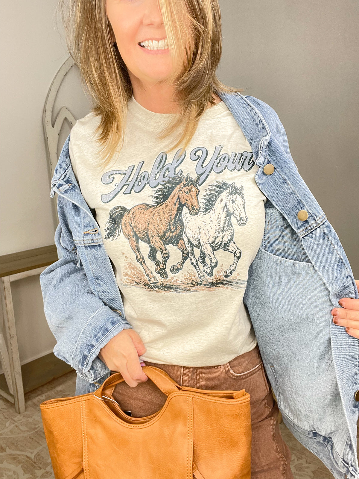Hold Your Horses Western Graphic Tee