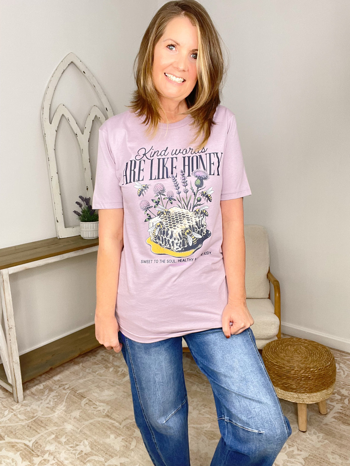 Kind Words Are Like Honey T-Shirt - Proverbs 16:24 Christian Graphic Tee