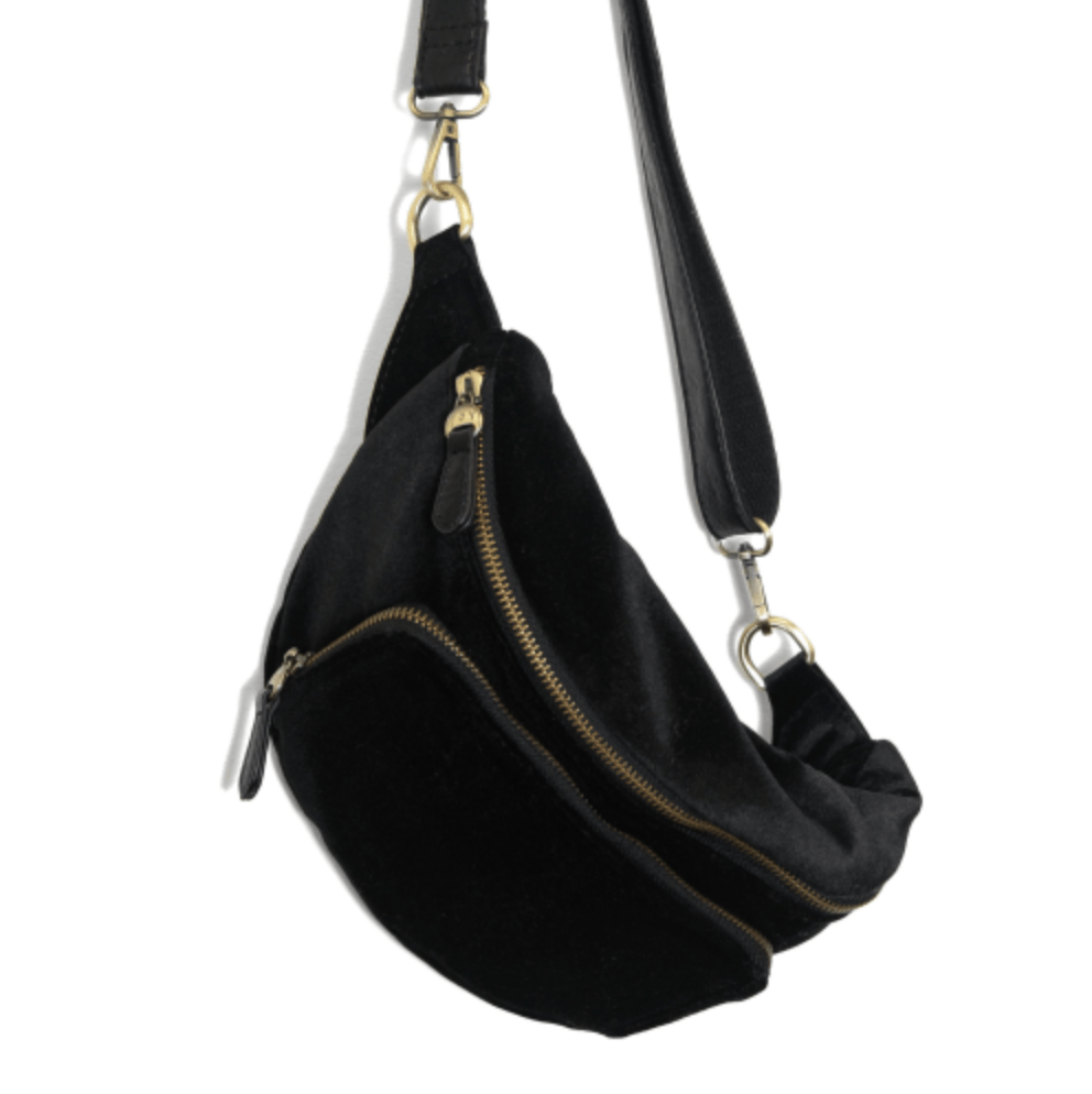 Velvet Sling Belt Bag - Lavender Hills BeautyJoy SusanL8197-00