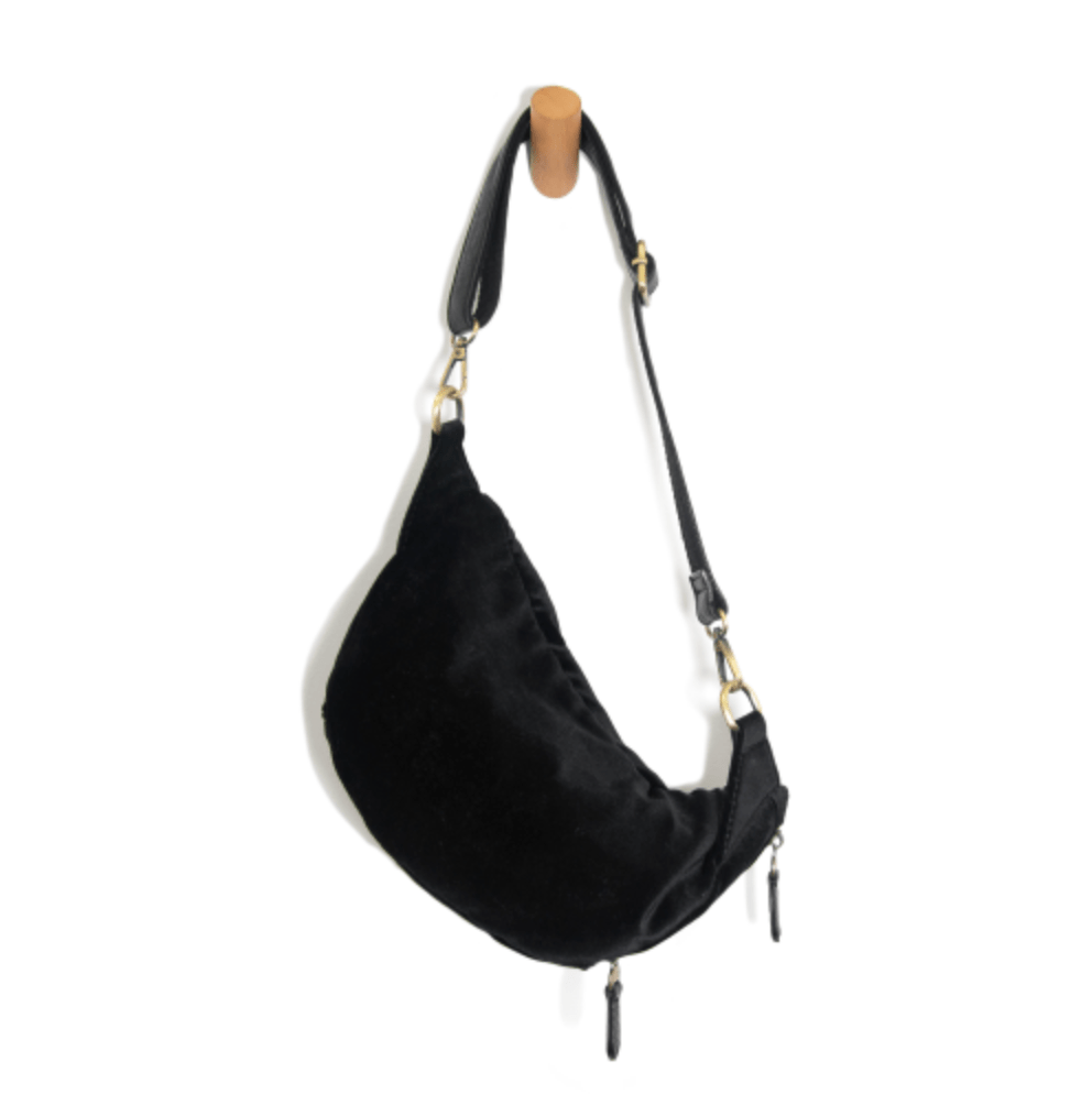 Velvet Sling Belt Bag - Lavender Hills BeautyJoy SusanL8197-99