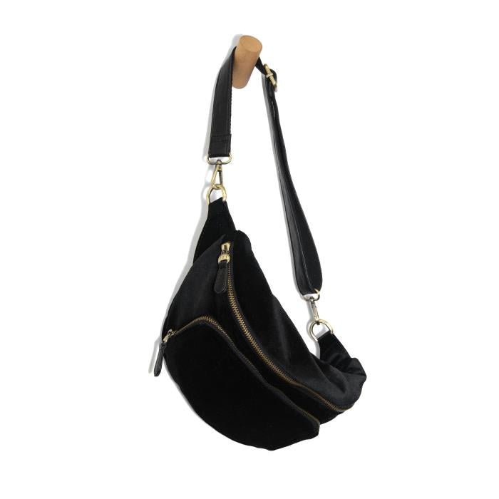 Velvet Sling Belt Bag - Lavender Hills BeautyJoy SusanL8197-99