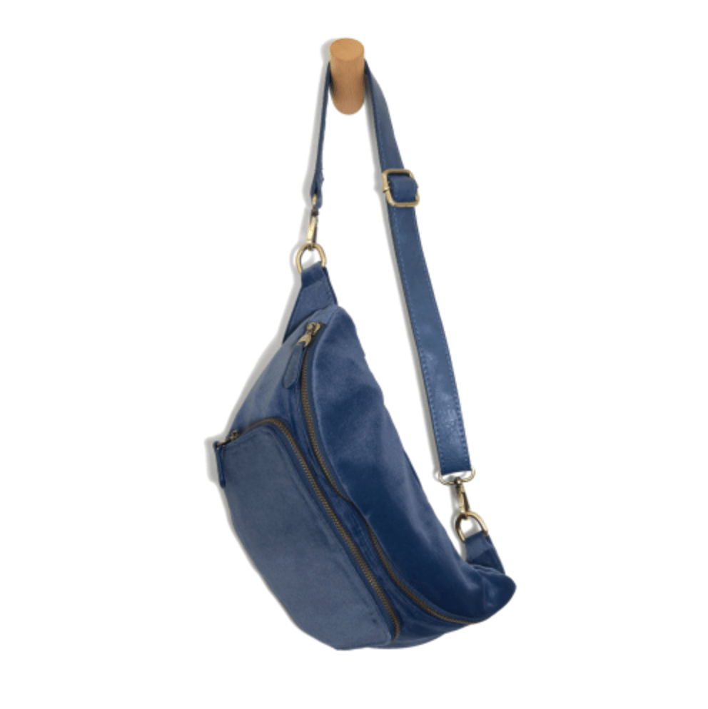 Velvet Sling Belt Bag - Lavender Hills BeautyJoy SusanL8197-99
