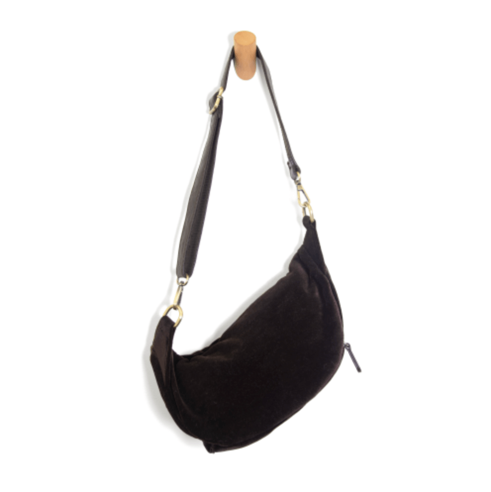 Velvet Sling Belt Bag - Lavender Hills BeautyJoy SusanL8197-99