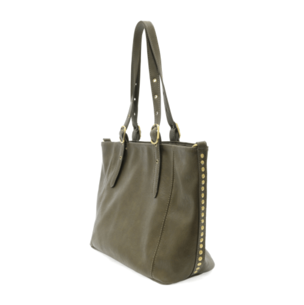 Studded Tote Handbag Purse - Lavender Hills BeautyJoy SusanL8239-03