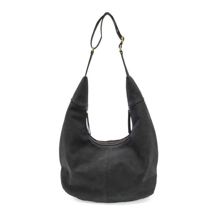 Rochelle Faux Suede Large Crescent Hobo - Lavender Hills BeautyJoy SusanL8245-00