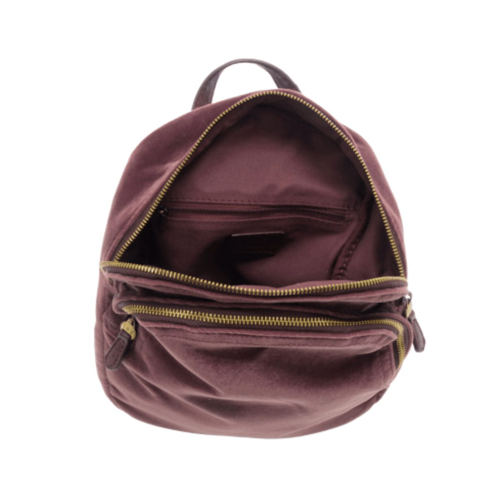 Frankie Velvet Backpack - Lavender Hills BeautyJoy SusanL8251-00