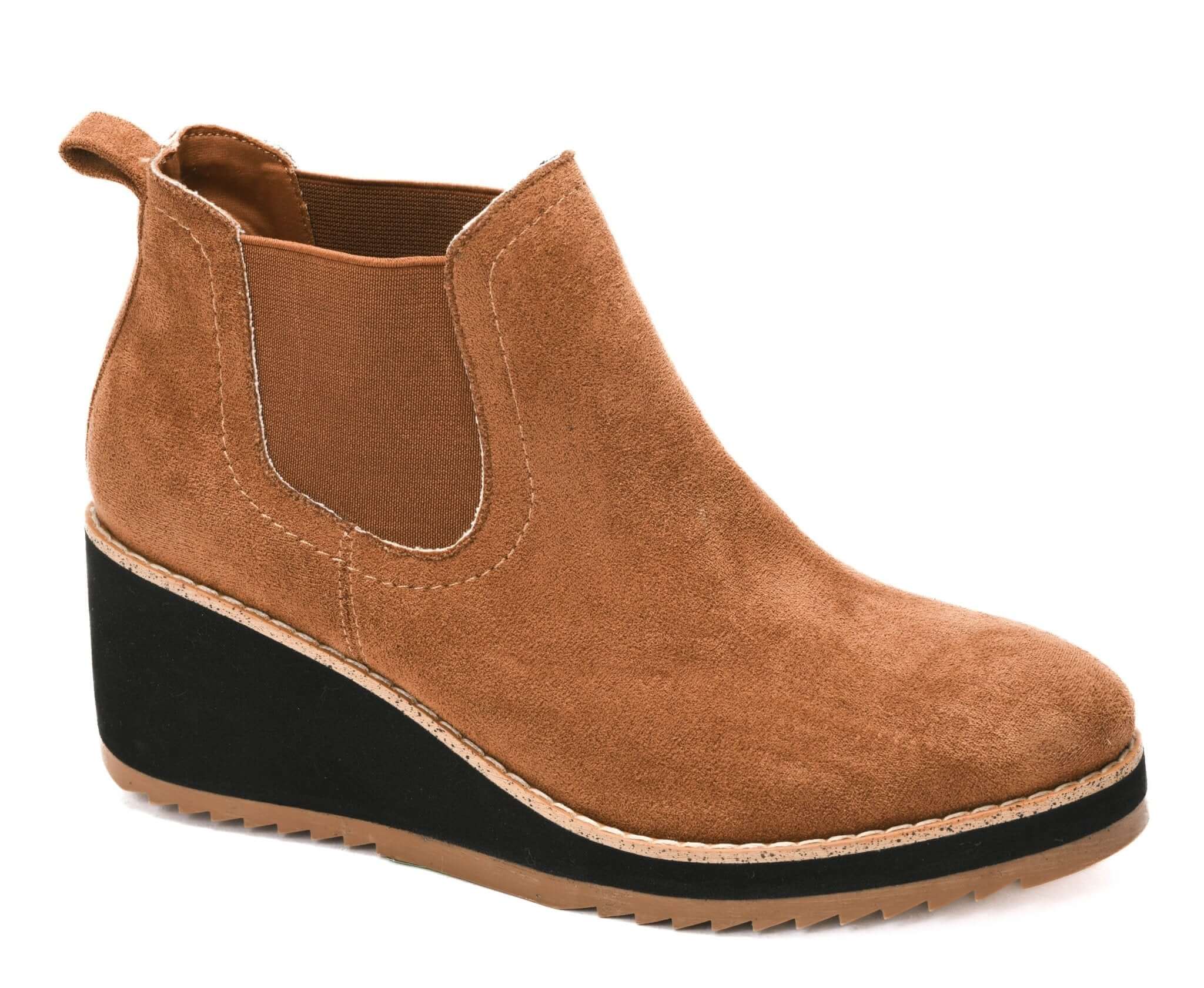 Love You A Latte Wedge Shoe Bootie - Tobacco - Lavender Hills BeautyCorkys Footwear80 - 0223 - TBFS - 6