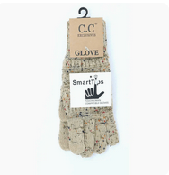 C.C Beanie Flecked Women's Gloves - Lavender Hills BeautyC.C Beanie