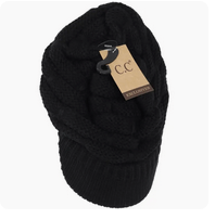 C.C Beanie Ribbed Knit Hat with Brim YJ2023 - Lavender Hills BeautyC.C Beanie