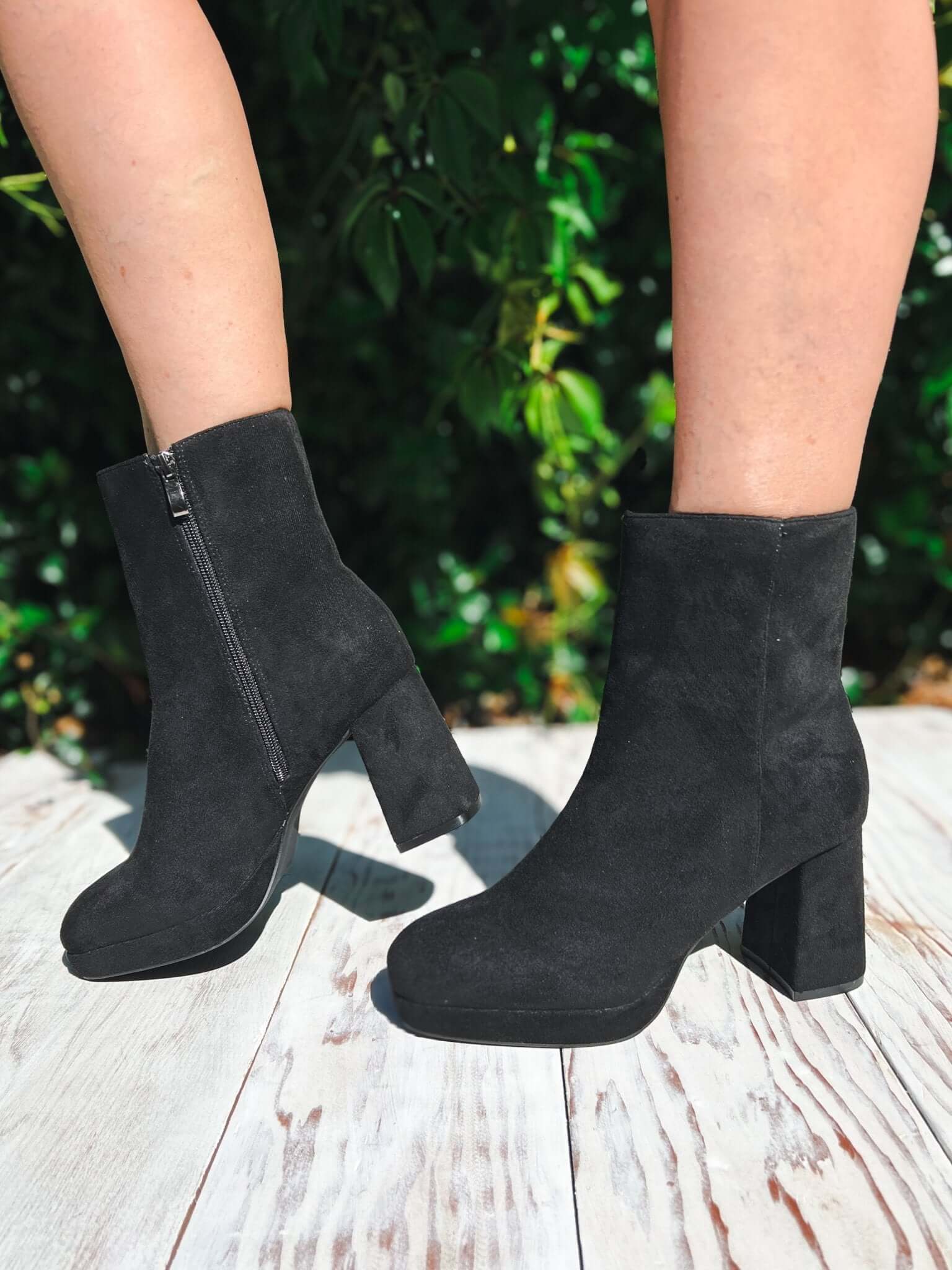 Corky's Footwear Slug Bug Black Suede Ankle Boots - Lavender Hills BeautyCorkys Footwear80 - 0047 - BKSU - 6