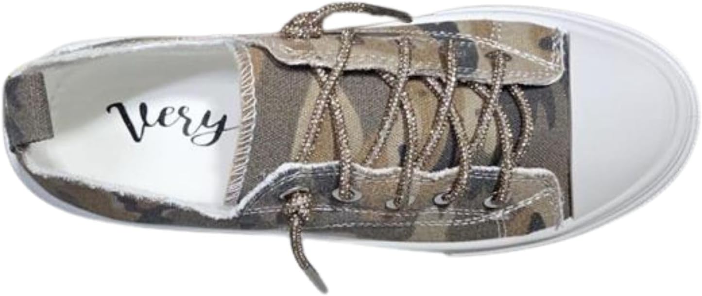 Very G Women’s Aman Camo Platform Sneakers – Sand - Lavender HillsVery G