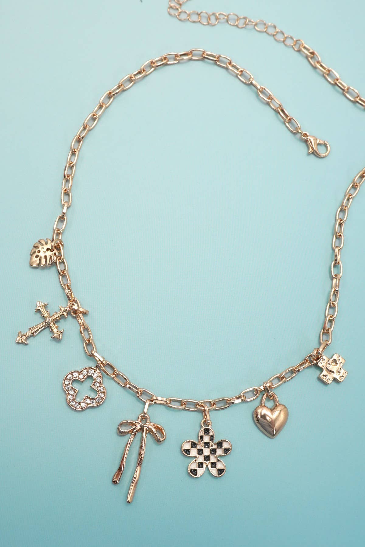 Little Treasures Charm Gold Necklace - Lavender Hills BeautyJOSSLYN by wall to wall80N91987