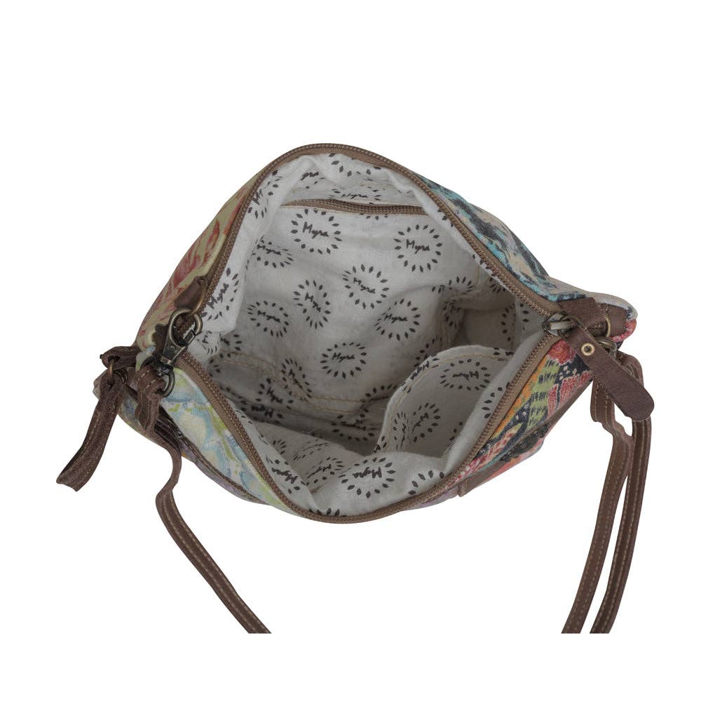 Le Piccolo Floral Patchwork Crossbody Purse - Lavender HillsMyra BagS-6397