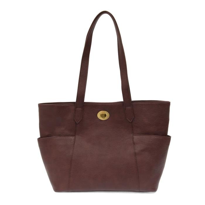 Turnlock Tote Handbag Purse - Lavender Hills BeautyJoy SusanL8144-53