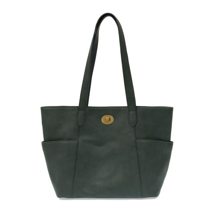 Turnlock Tote Handbag Purse - Lavender Hills BeautyJoy SusanL8144-67
