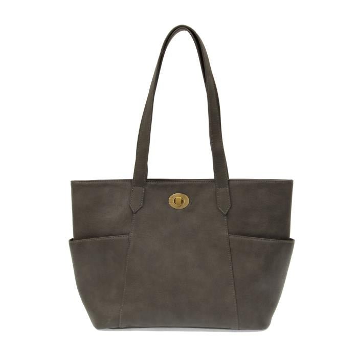 Turnlock Tote Handbag Purse - Lavender Hills BeautyJoy SusanL8144-98