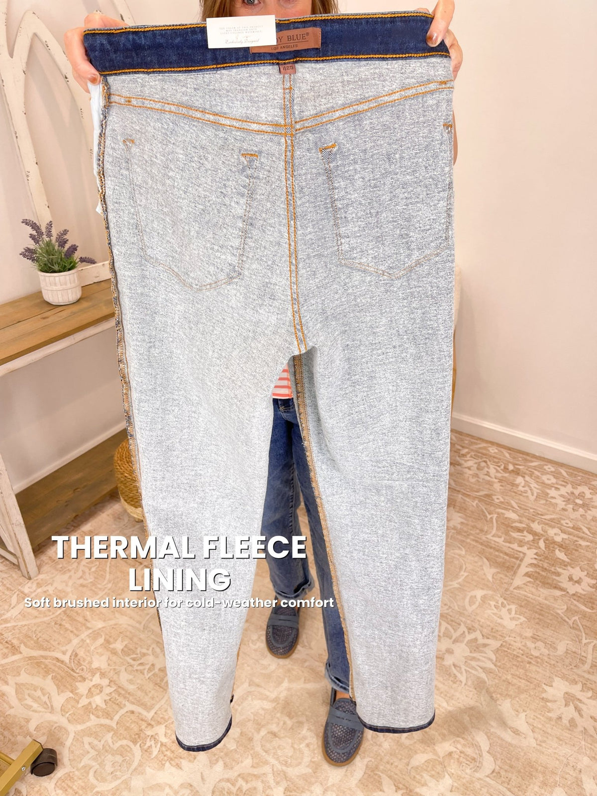 Judy Blue High-Rise Thermal Skinny Jeans - Lavender HillsJudy Blue82635REG-DK-1(25)