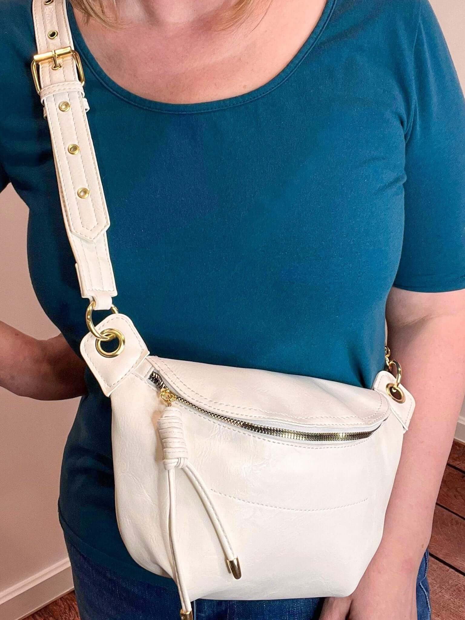 Bum Bag Crossbody Sling Belt Bag - Lavender Hills BeautyLavender Hills BeautyU-206-BLK