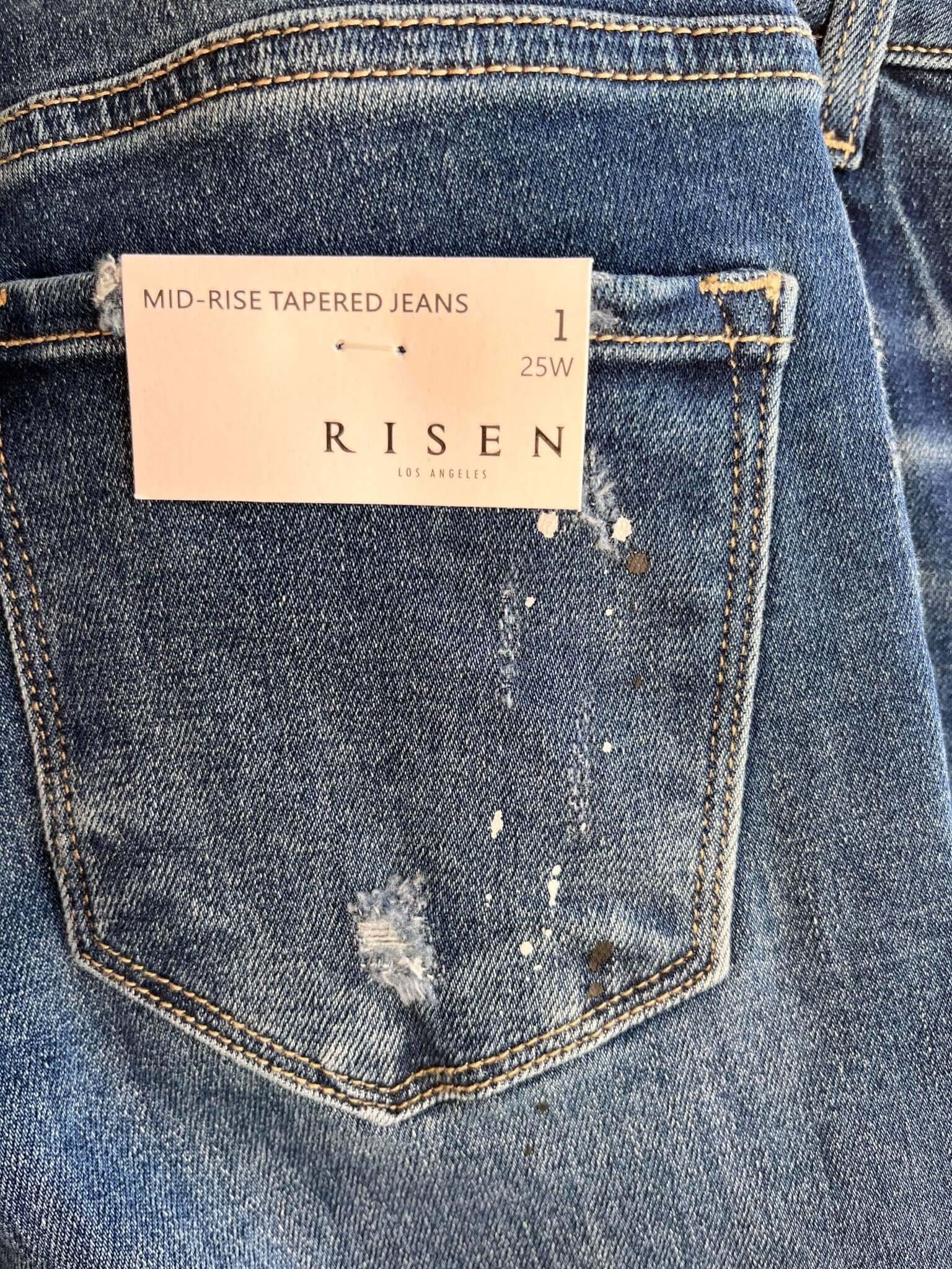 Kiki Tapered Mid Rise Crop Jean | Risen Jeans | RDP5269 - Lavender Hills BeautyRisen