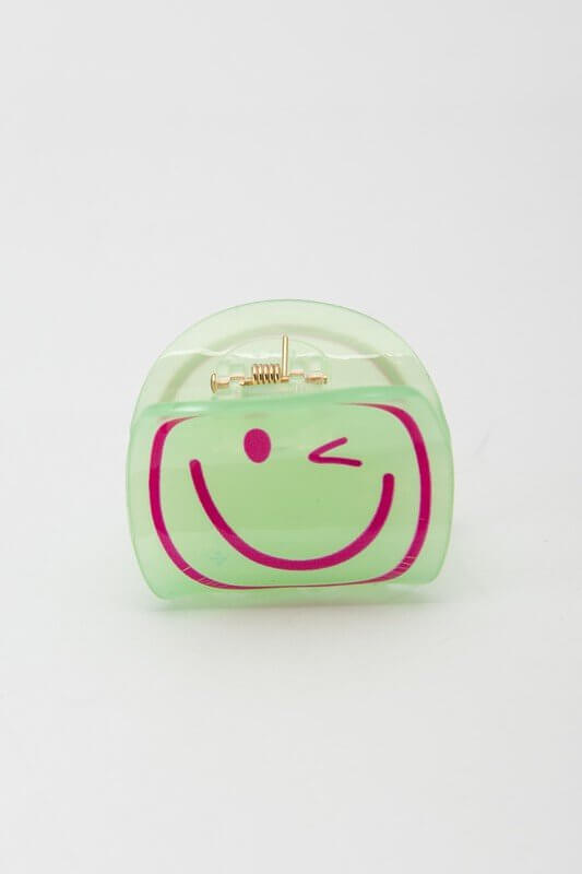 Smiley Face Hair Claw Clip - Lavender Hills BeautyLavender Hills Beauty40H610
