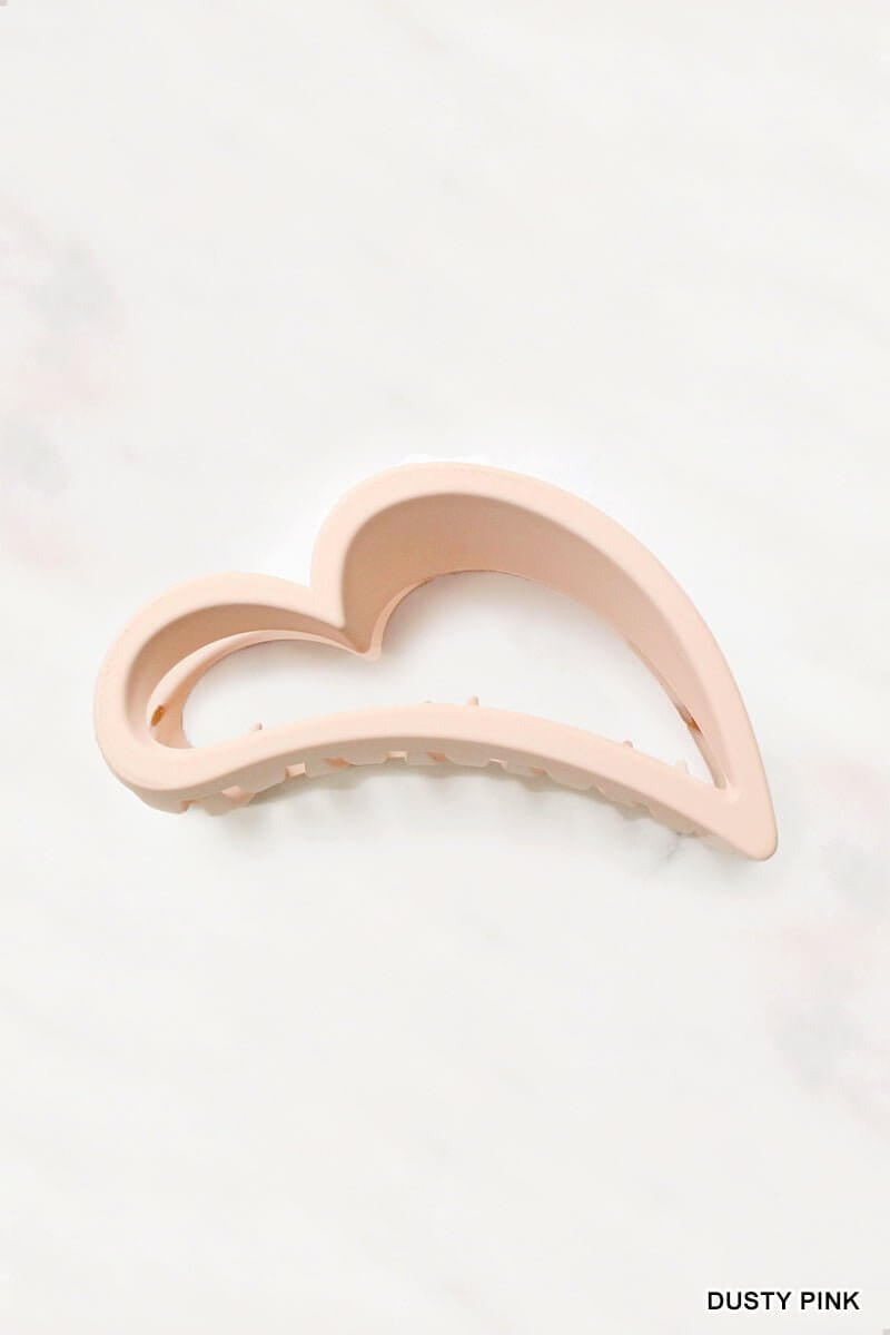 Large Heart Shape Hair Clip - 3.75 inch - Lavender Hills BeautyLavender Hills Beauty