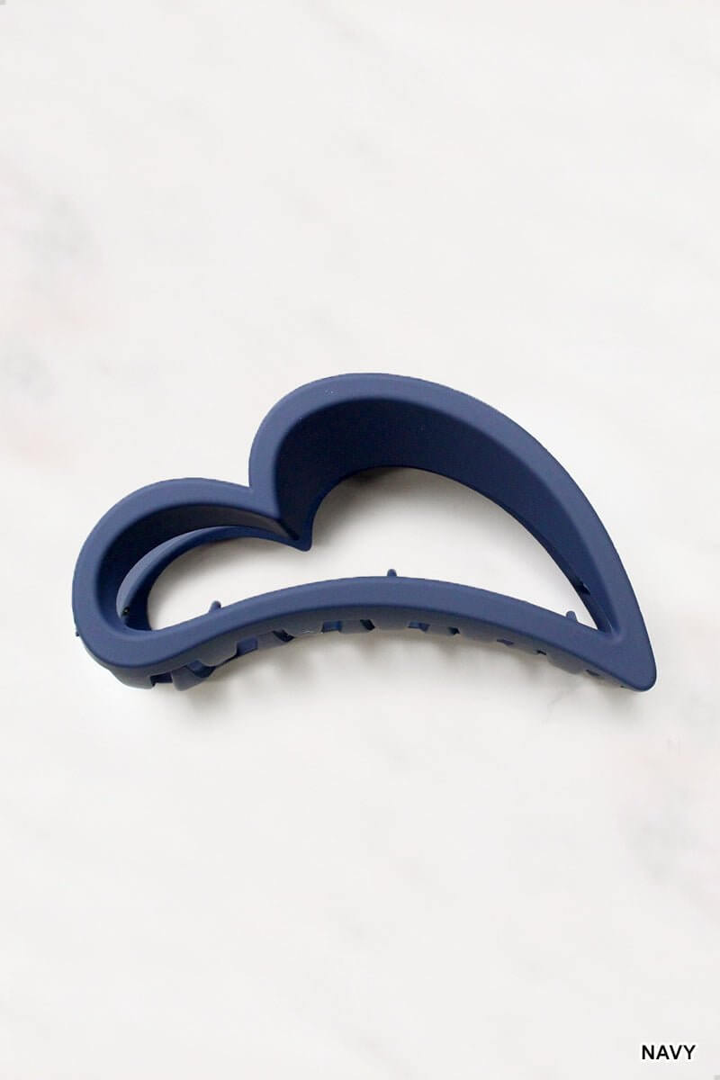 Large Heart Shape Hair Clip - 3.75 inch - Lavender Hills BeautyLavender Hills Beauty