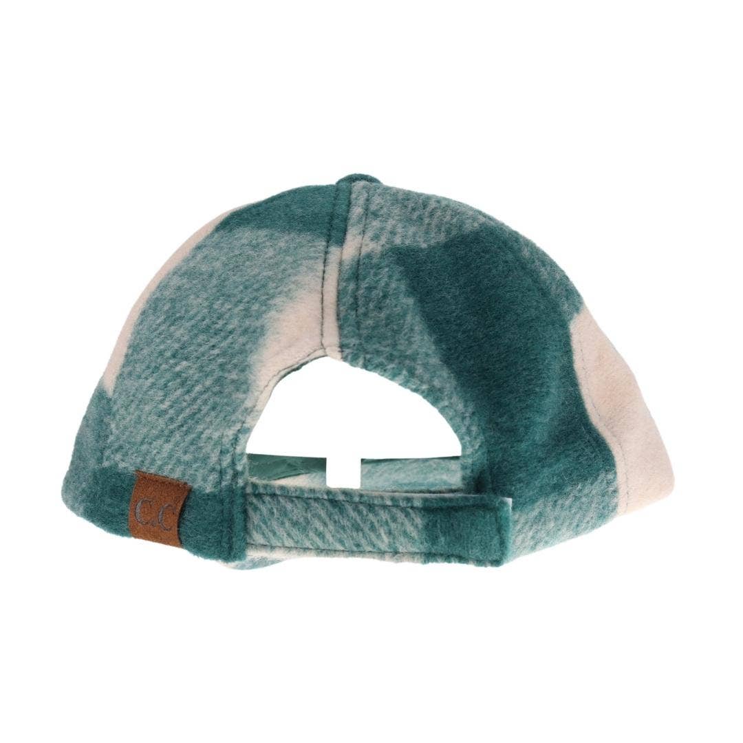 Green Plaid C.C Ball Cap - Lavender Hills BeautyC.C Beanie