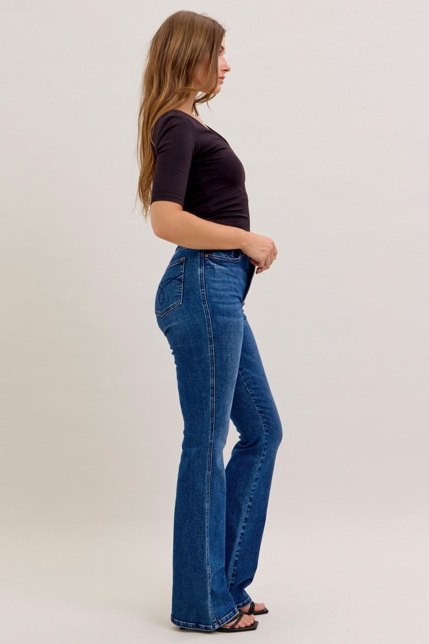 Judy Blue Flawless Fit Tummy Control High Rise Bootcut Jean - Short, Regular, Long Inseam - Lavender HillsJudy Blue88783REG-MD-SHORT-0(24)