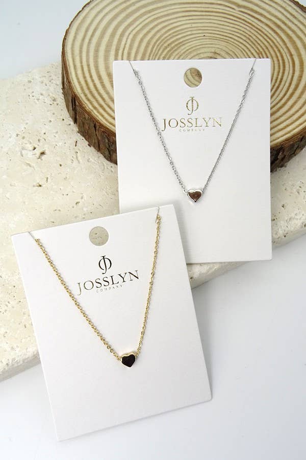 Classic Mini Heart Necklace - Lavender Hills BeautyJosslyn by Wall to Wall47N15737-HEART-GLD