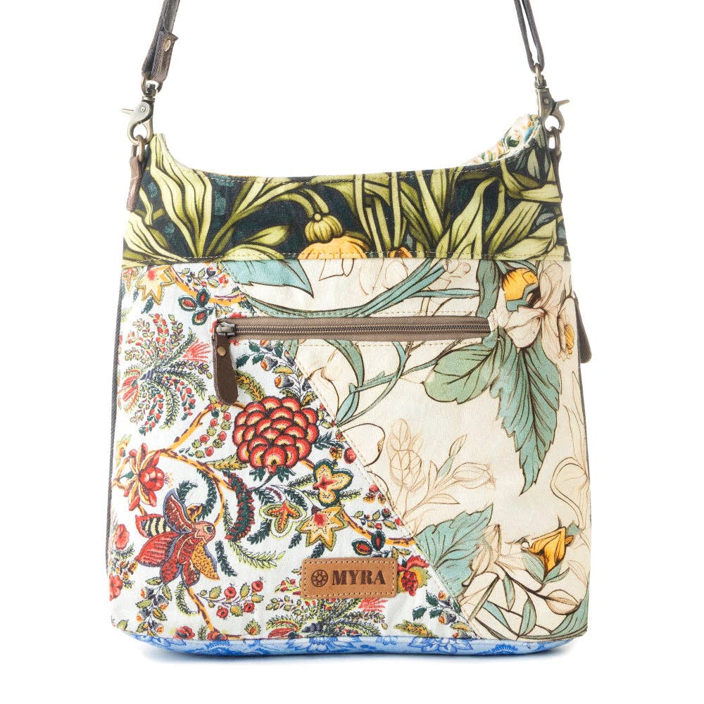 Le Fleur Bel Yellow Floral Cowgirl Shoulder Bag | Leather & Concho Western Tote - Lavender HillsMyra BagS-14628