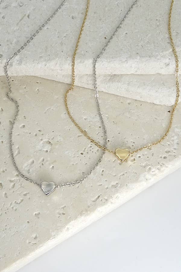 Classic Mini Heart Necklace - Lavender Hills BeautyJosslyn by Wall to Wall47N15737-HEART-SLV