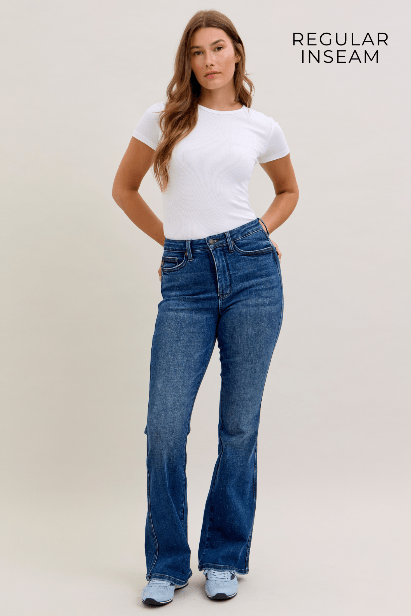 Judy Blue Flawless Fit Tummy Control High Rise Bootcut Jean - Short, Regular, Long Inseam - Lavender HillsJudy Blue88783REG-MD-SHORT-0(24)