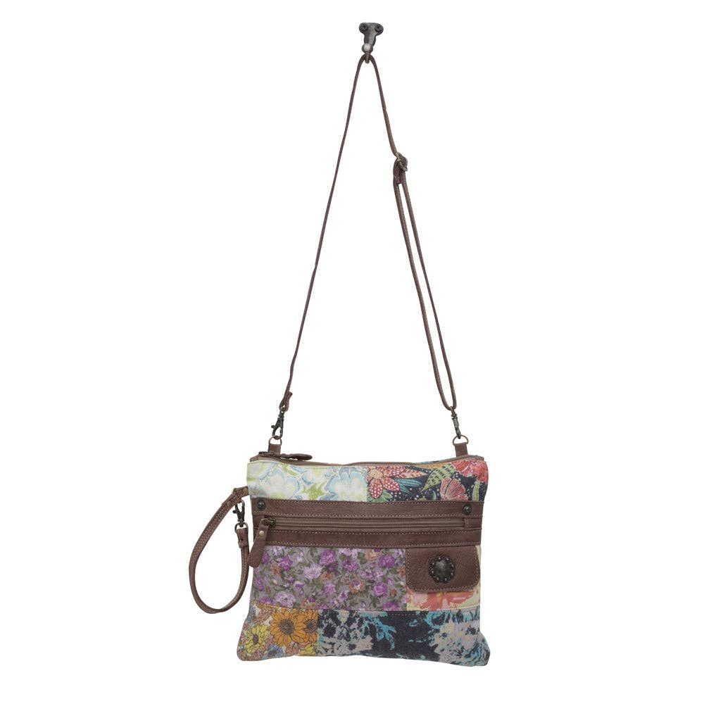 Le Piccolo Floral Patchwork Crossbody Purse - Lavender HillsMyra BagS-6397