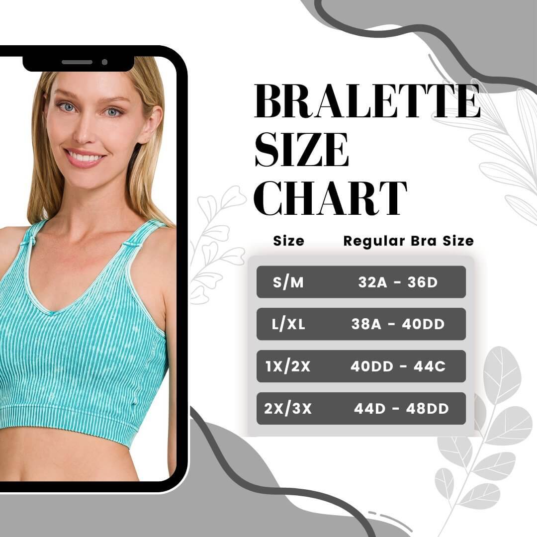 Vixen V-Neck Snap Brami Cropped Tank Top - Removable Pads - Lavender Hills BeautyZenanaNTW-6188A-LTTEL-SM