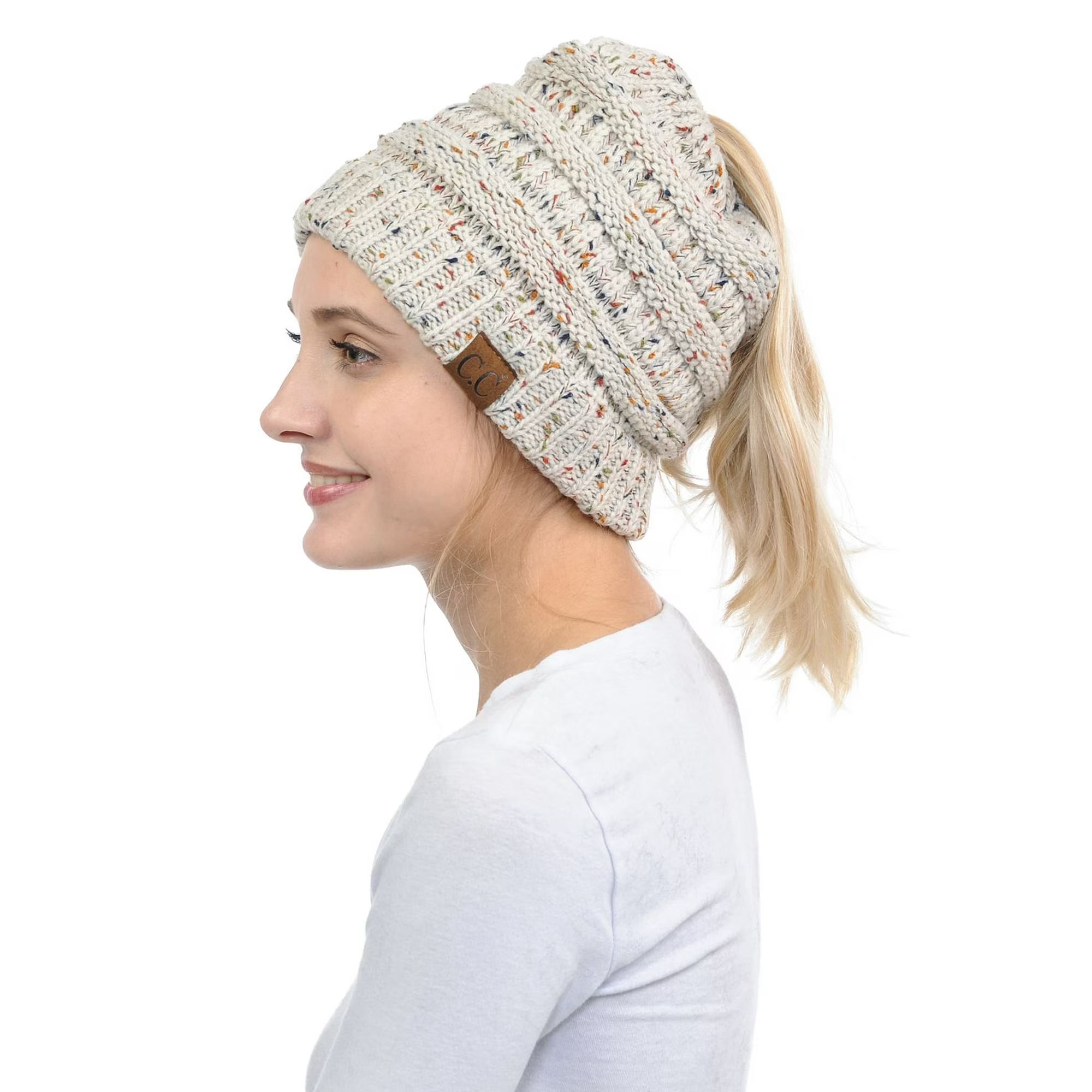 C.C Beanie Flecked Beanie Tail Hat