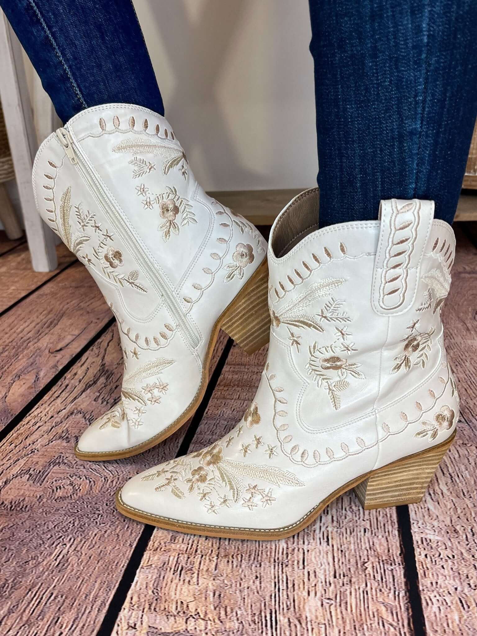 Corky's Footwear Let's Go Girls Wildflower Western Boot - Ivory - Lavender Hills BeautyCorkys Footwear80 - 0252 - IVRY - 6