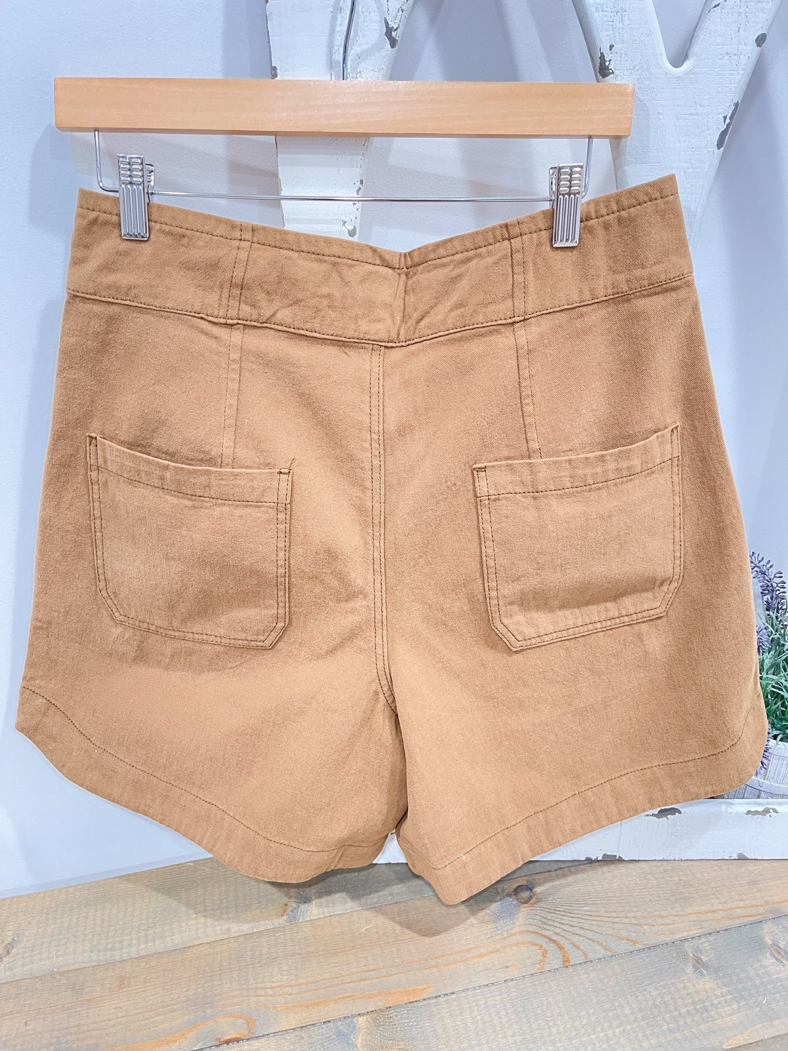 Very Soft Twill Bermuda Shorts - Lavender Hills BeautyEaselEB41157-KHK-S