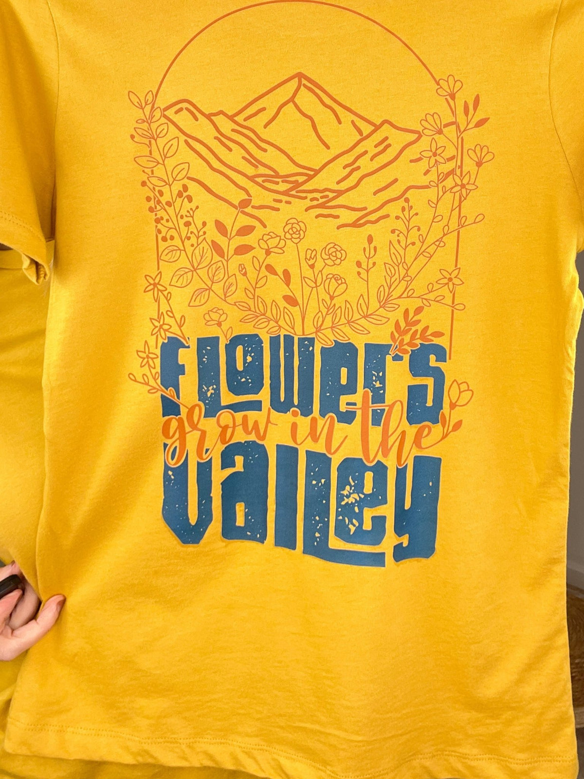 Flowers Grow in the Valley Inspirational Graphic T-Shirt