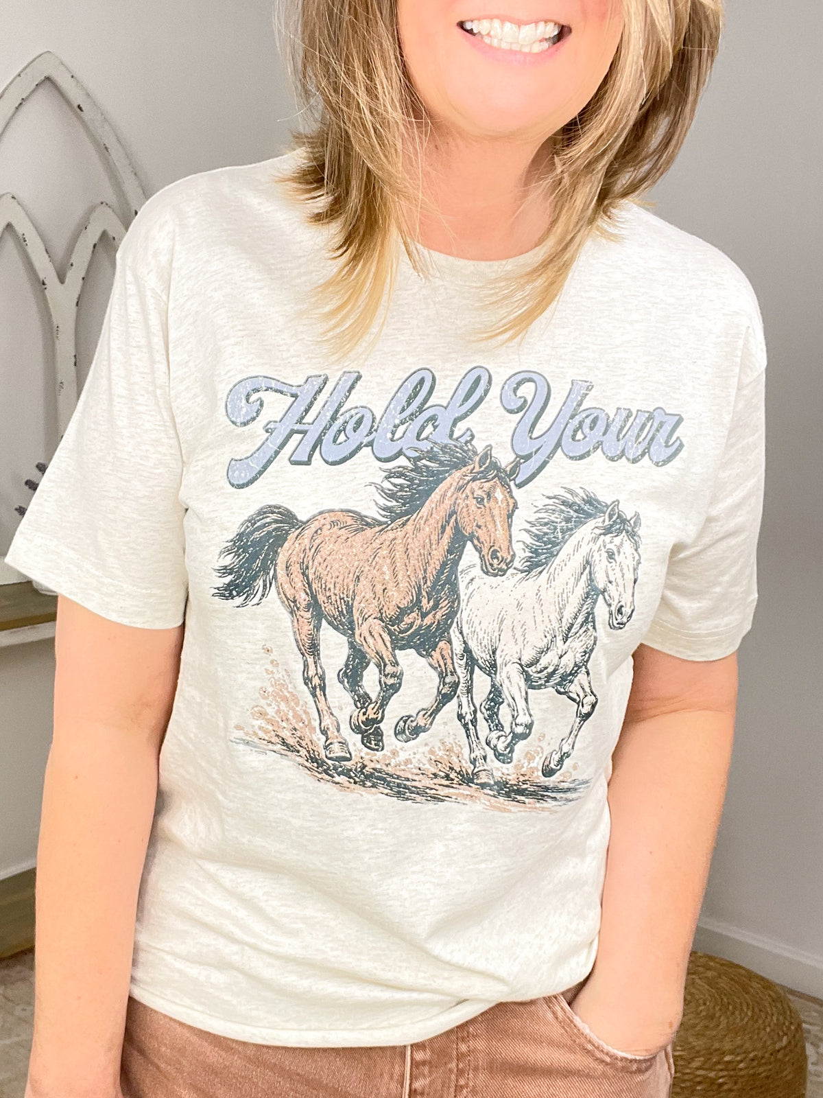 Hold Your Horses Western Graphic Tee